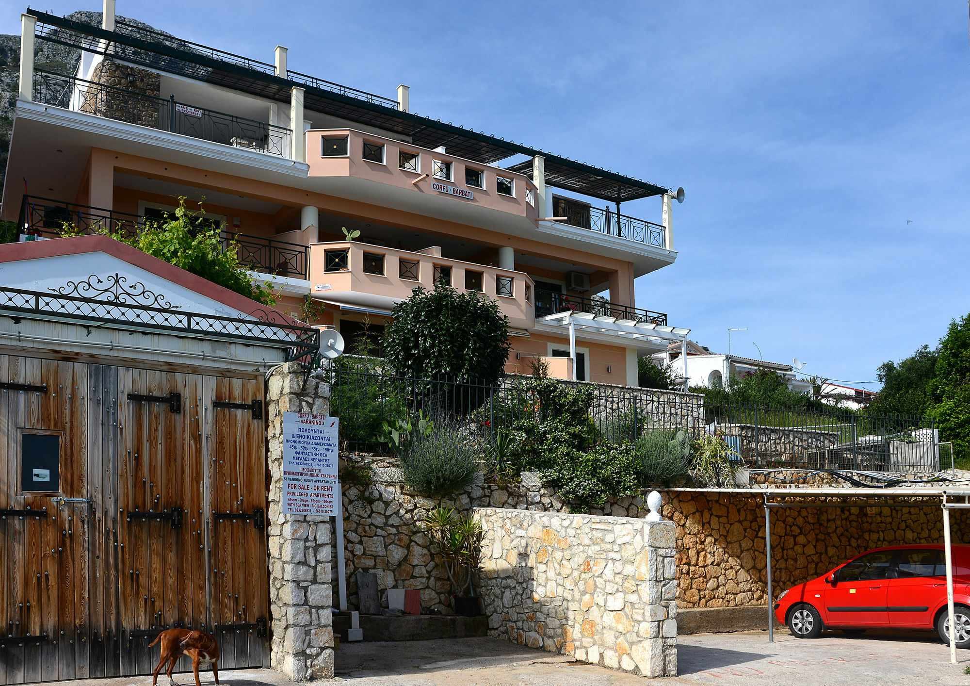 Sarakinos Apartments Barbati Dış mekan fotoğraf